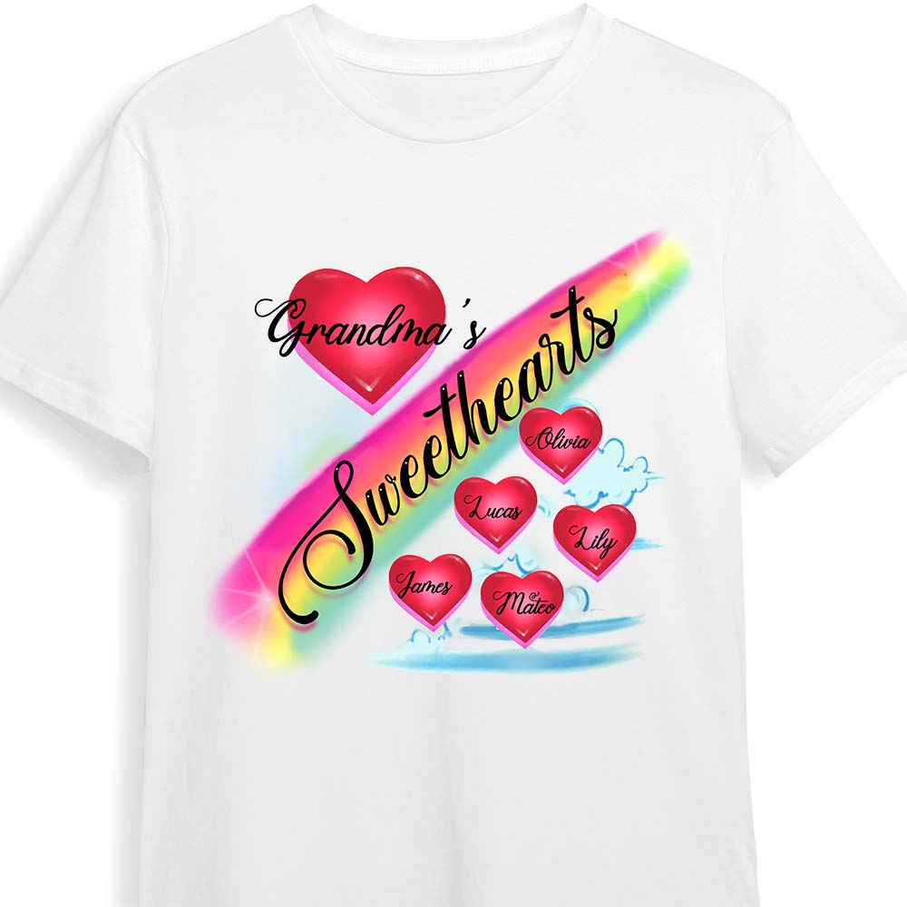 Personalized Gift For Grandma's Sweethearts Shirt Hoodie Sweatshirt 31709 Primary Mockup