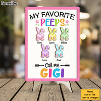Personalized Easter Gift For Grandma Favorite Peeps Call Me GiGi 2 Layered Separate Wooden Plaque 31711 thumb 1