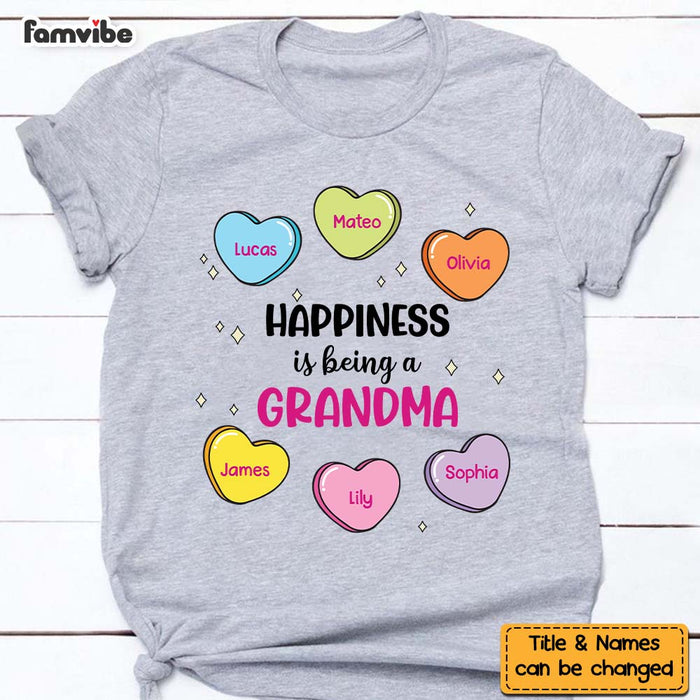 Personalized Gift Happiness Is Being Grandma Shirt - Hoodie - Sweatshirt 31713 1
