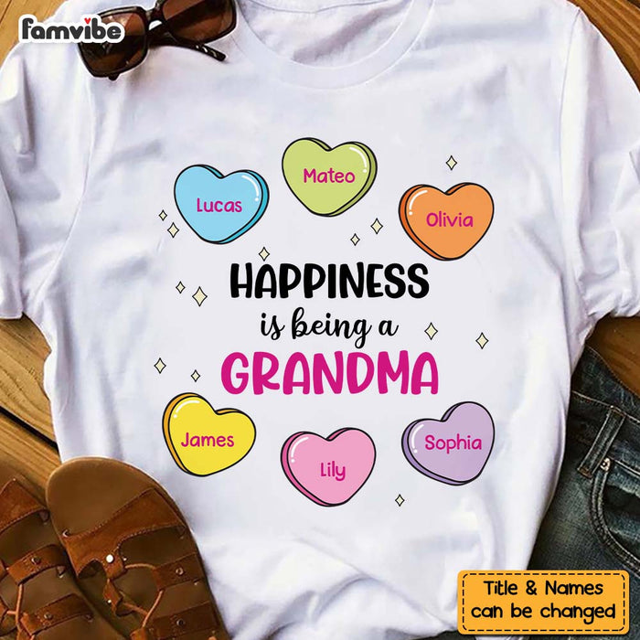 Personalized Gift Happiness Is Being Grandma Shirt - Hoodie - Sweatshirt 31713 1