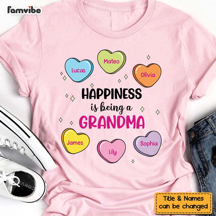 Personalized Gift Happiness Is Being Grandma Shirt - Hoodie - Sweatshirt 31713 1