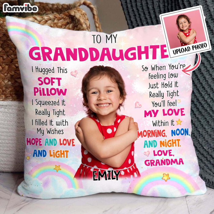 Personalized Gift For Granddaughter Photo Custom Pillow 31723 1