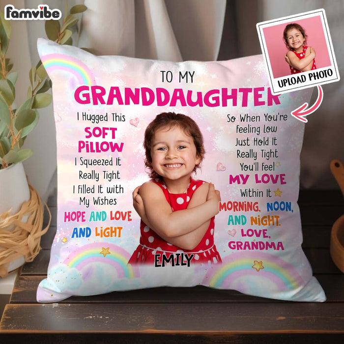 Personalized Gift For Granddaughter Photo Custom Pillow 31723 1