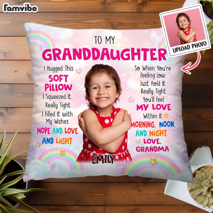 Personalized Gift For Granddaughter Photo Custom Pillow 31723 1