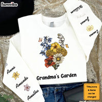 Personalized Gift For Grandma's Garden Unisex Sleeve Printed Standard Sweatshirt 31732 thumb 1