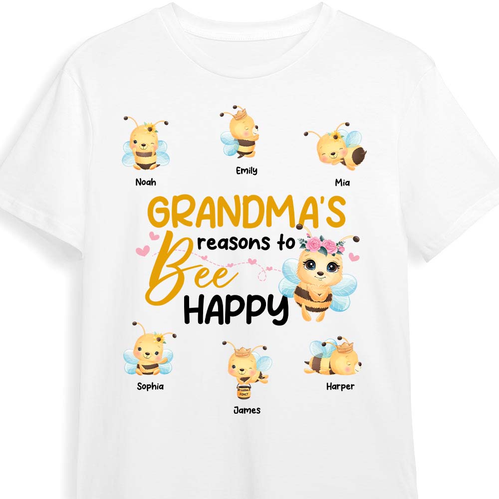 Personalized Gift For Grandma Reasons To Be Happy Shirt Hoodie Sweatshirt 31734 Primary Mockup