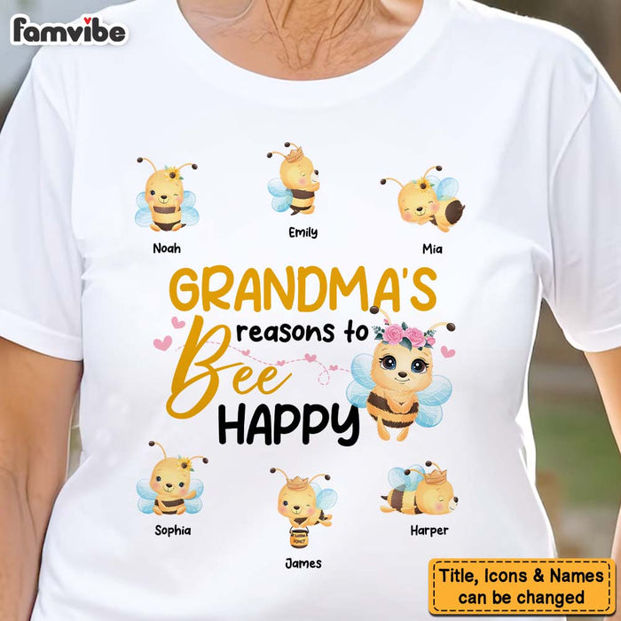 Personalized Gift For Grandma Reasons To Be Happy Shirt - Hoodie - Sweatshirt 31734 1