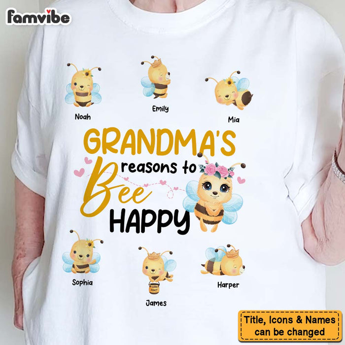 Personalized Gift For Grandma Reasons To Be Happy Shirt - Hoodie - Sweatshirt 31734 1