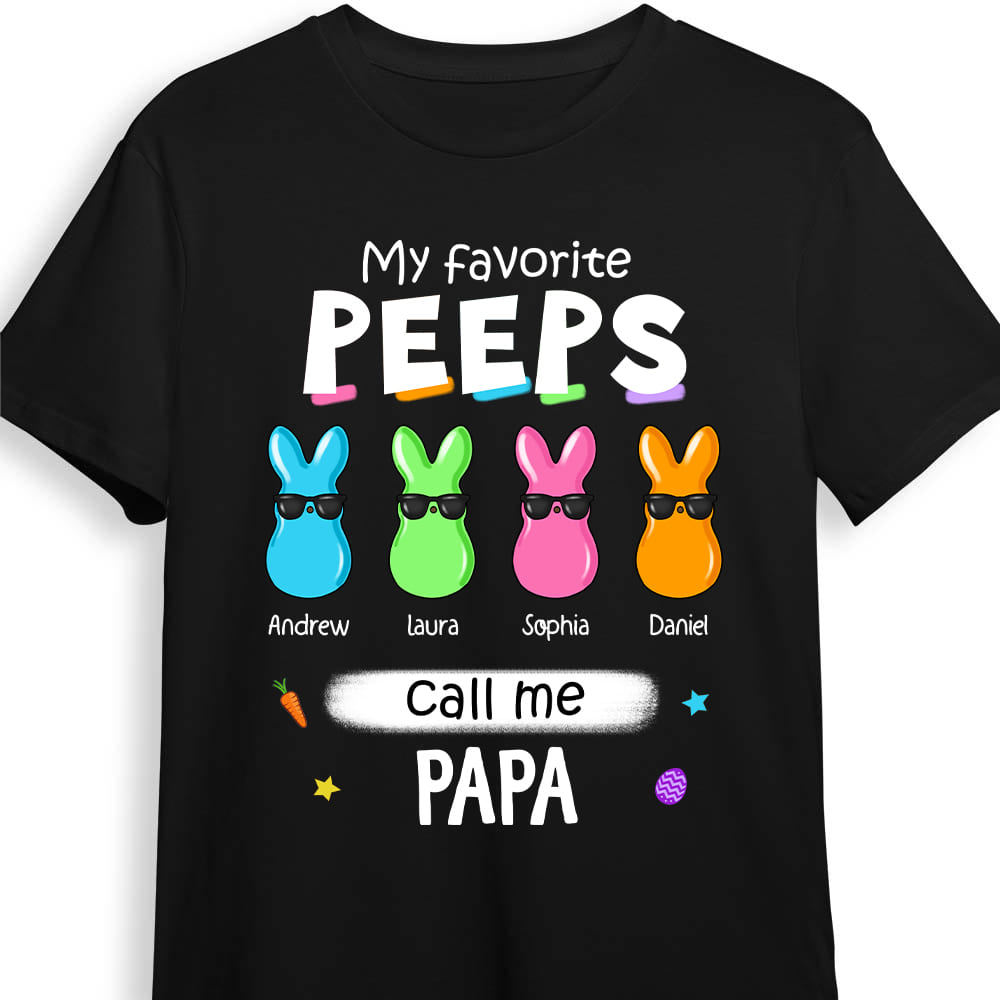 Personalized Gift For Grandpa Favorite Peeps Call Me Shirt Hoodie Sweatshirt 31736 Primary Mockup