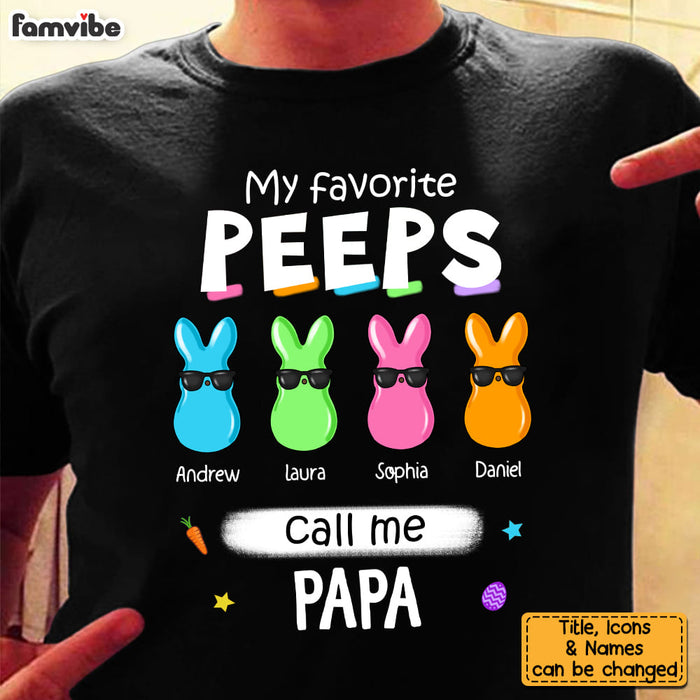 Personalized Gift For Grandpa Favorite Peeps Call Me Shirt - Hoodie - Sweatshirt 31736 1