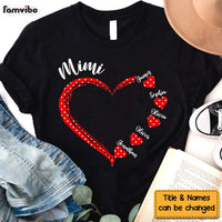 Personalized Gift For Grandma Polka Dot Heart Shirt - Hoodie - Sweatshirt 31741 thumb 1