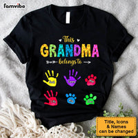 Personalized Leopard Pattern This Grandma Belongs Shirt - Hoodie - Sweatshirt 31744 thumb 1