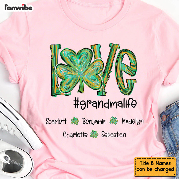 Personalized Gift For Grandma St Patricks Lucky Leaf Shirt - Hoodie - Sweatshirt 31748 1