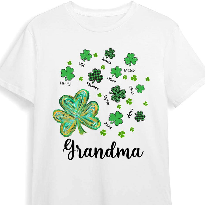 Personalized Gift For Grandma St Patricks Lucky Leaf Shirt - Hoodie - Sweatshirt 31751 1