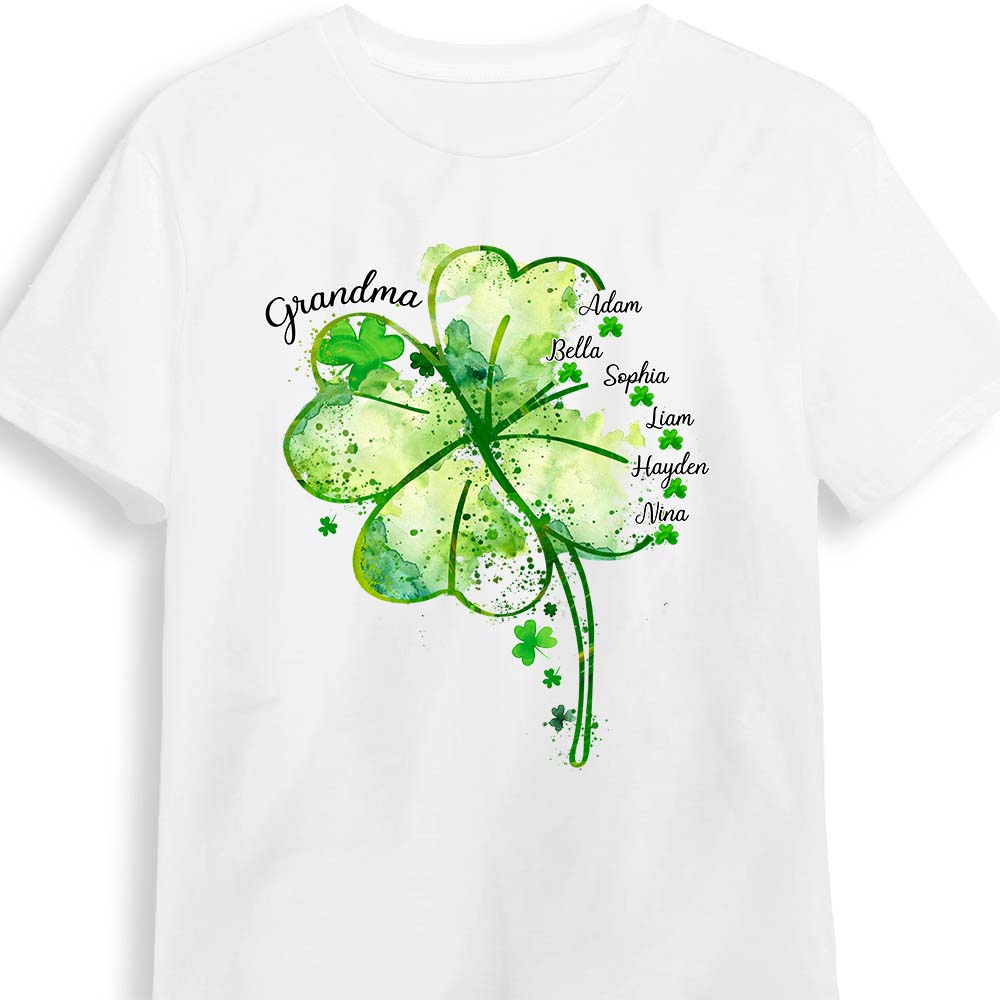 Personalized Gift For Lucky Grandma St Patricks Day Shirt Hoodie Sweatshirt 31753 Primary Mockup