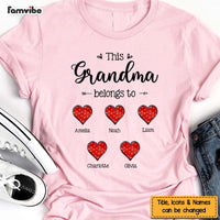 Personalized Gift This Grandma Belongs To Polka Dots Heart Shirt - Hoodie - Sweatshirt 31754 thumb 1
