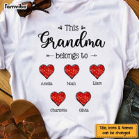 Personalized Gift This Grandma Belongs To Polka Dots Heart Shirt - Hoodie - Sweatshirt 31754 thumb 1