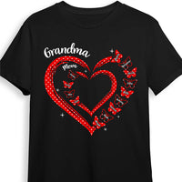 Personalized Gift For Grandma Butterfly Heart Polka Dot Shirt - Hoodie - Sweatshirt 31756 thumb 1