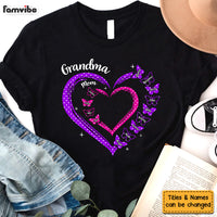 Personalized Gift For Grandma Butterfly Heart Polka Dot Shirt - Hoodie - Sweatshirt 31756 thumb 1