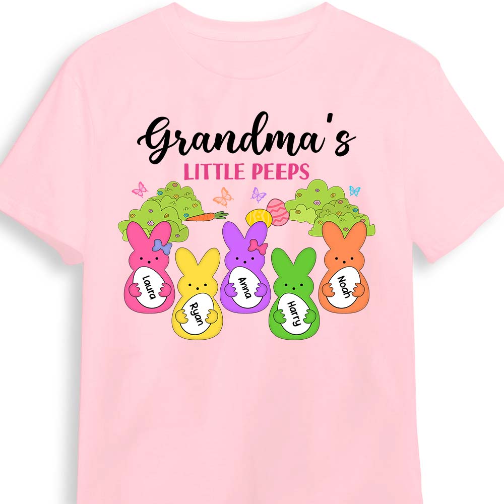 Personalized Gift For Grandma Grandma's Little Peeps Shirt Hoodie Sweatshirt 31758 Primary Mockup