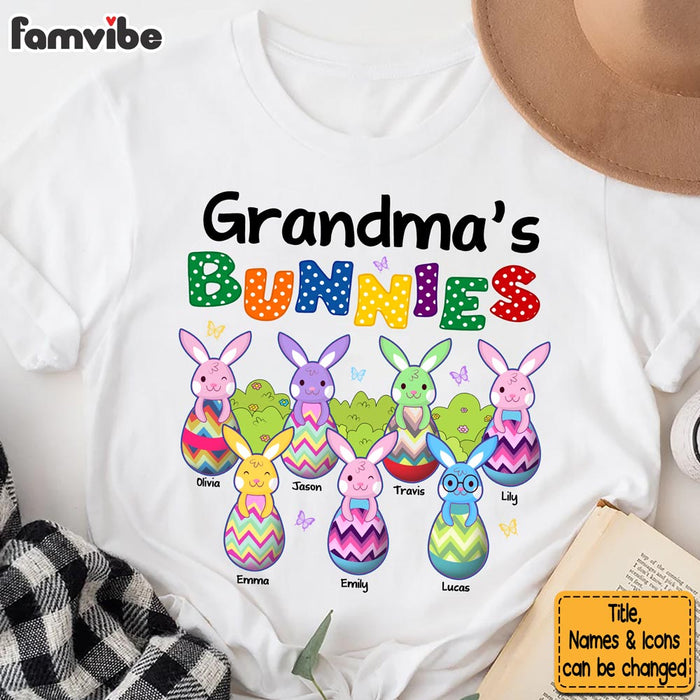 Personalized Easter Gift For Nana Grandma's Bunnies Shirt - Hoodie - Sweatshirt 31761 1