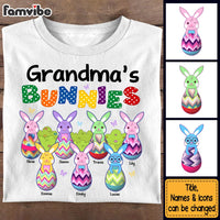 Personalized Easter Gift For Nana Grandma's Bunnies Shirt - Hoodie - Sweatshirt 31761 thumb 1