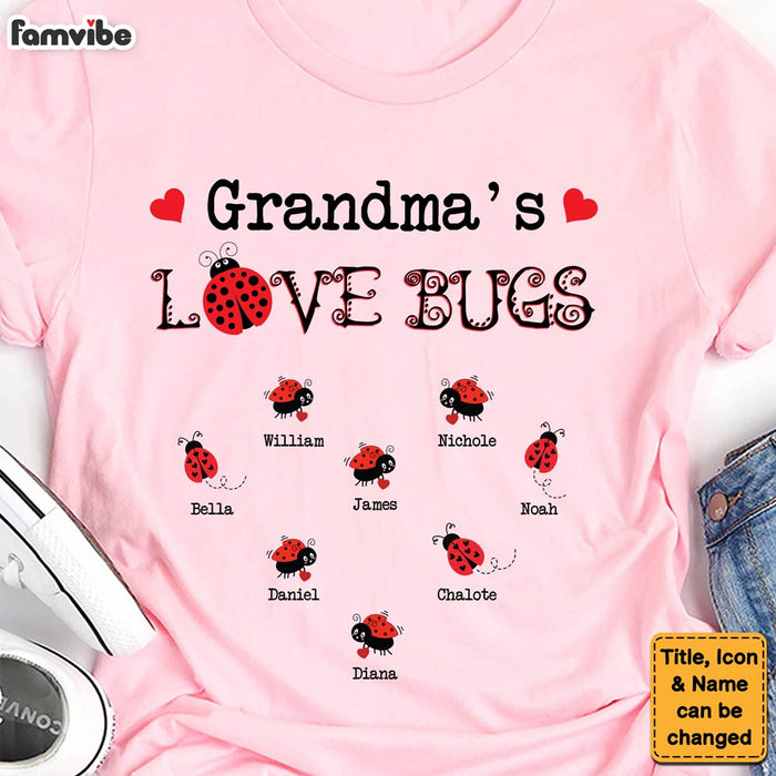 Personalized Meaningful Gift for Grandmother Grandma's Love Bugs Shirt - Hoodie - Sweatshirt 31765 1