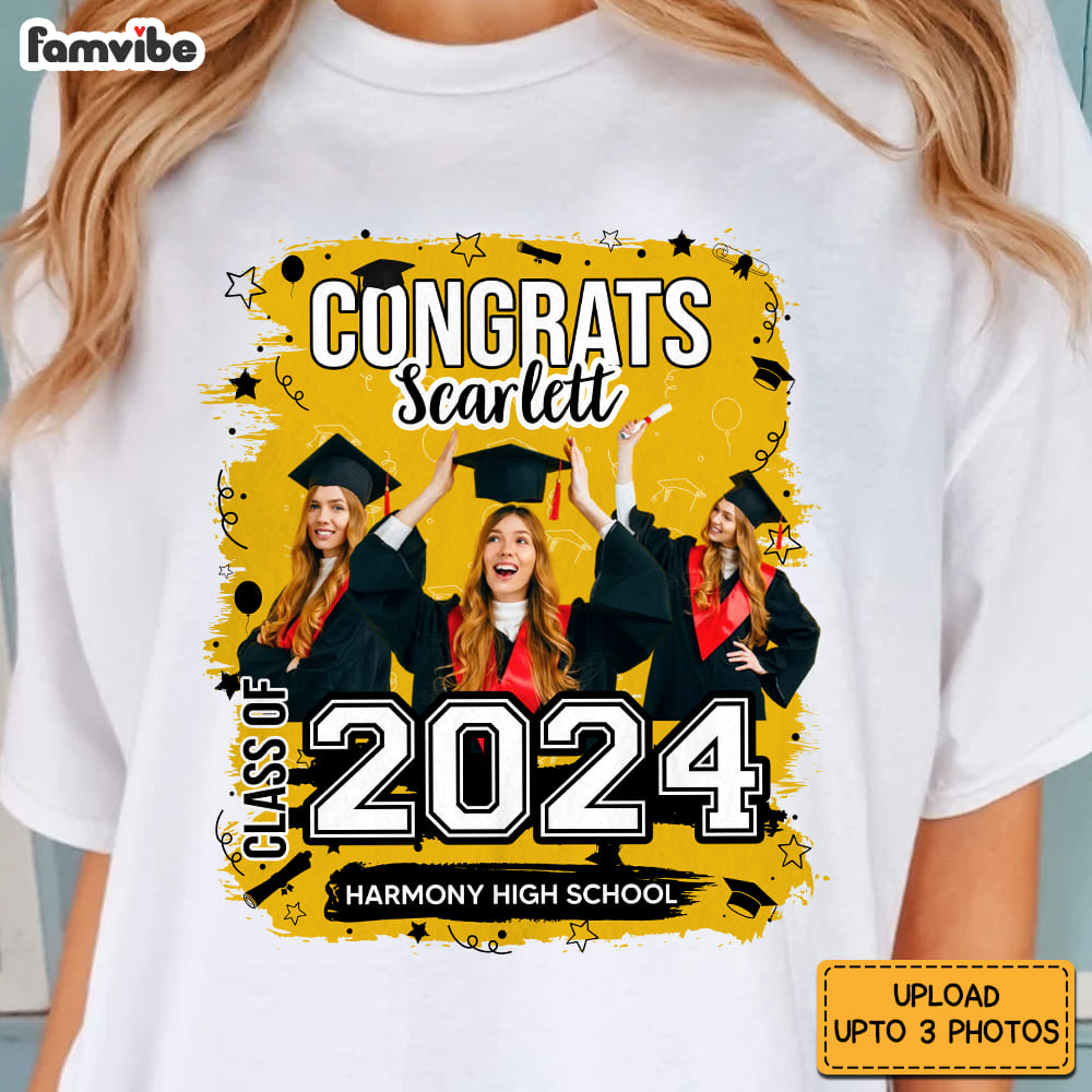 Personalized Graduation Gift Custom Photo Congrats Class Of Shirt Hoodie Sweatshirt 31768 Primary Mockup