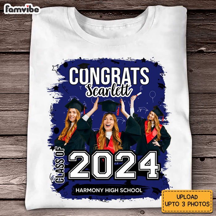 Personalized Graduation Gift Custom Photo Congrats Class Of Shirt - Hoodie - Sweatshirt 31768 1