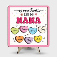 Personalized Grandma Gift My Sweetheart Called Me 2 Layered Separate Wooden Plaque 31777 thumb 1