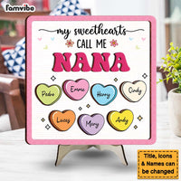 Personalized Grandma Gift My Sweetheart Called Me 2 Layered Separate Wooden Plaque 31777 thumb 1