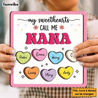 Personalized Grandma Gift My Sweetheart Called Me 2 Layered Separate Wooden Plaque 31777 thumb 1