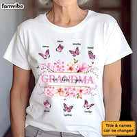 Personalized Gift For Grandma Floral Butterfly Shirt - Hoodie - Sweatshirt 31779 thumb 1