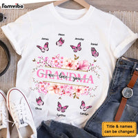 Personalized Gift For Grandma Floral Butterfly Shirt - Hoodie - Sweatshirt 31779 thumb 1