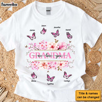 Personalized Gift For Grandma Floral Butterfly Shirt - Hoodie - Sweatshirt 31779 thumb 1
