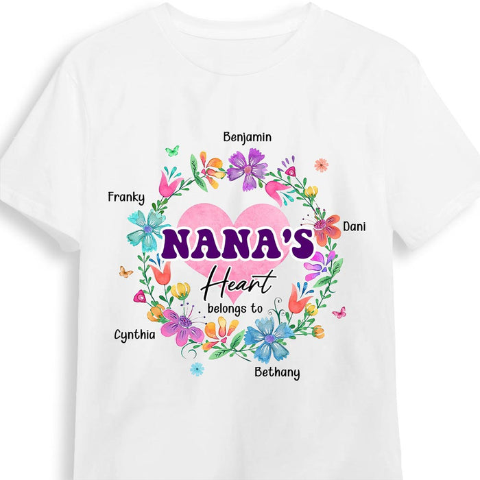 Personalized Pinky Grandma's Heart Belongs To Kids Shirt - Hoodie - Sweatshirt 31781 1