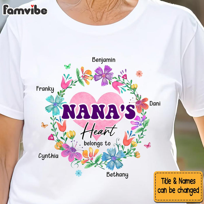 Personalized Pinky Grandma's Heart Belongs To Kids Shirt - Hoodie - Sweatshirt 31781 1