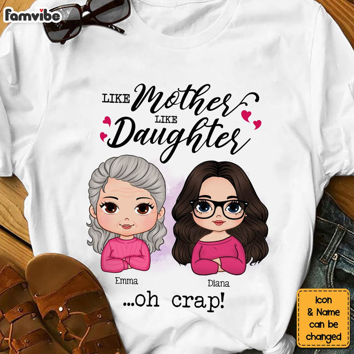 Personalized Mother's Day Gift Like Mother Like Daughter Shirt - Hoodie - Sweatshirt 31784 1