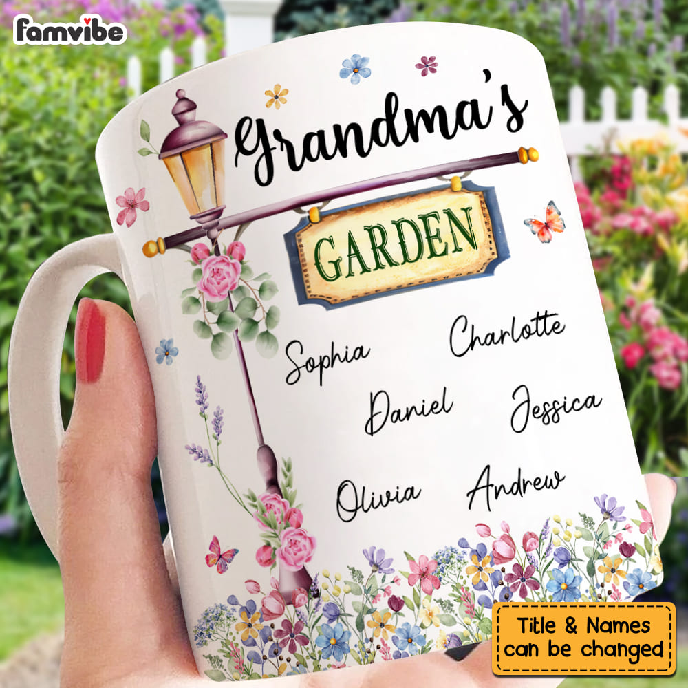 Personalized Grandma's Garden Mug 31786 Primary Mockup