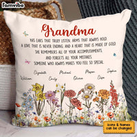 Personalized Gift For Grandma Garden Pillow 31792 thumb 1