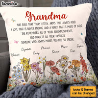 Personalized Gift For Grandma Garden Pillow 31792 thumb 1