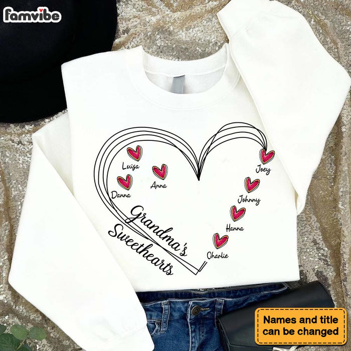 Personalized Grandma's Sweethearts Shirt - Hoodie - Sweatshirt 31798 1