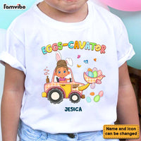 Personalized Easter Gift For Granddaughter Eggs-Cavator Kid T Shirt - Kid Hoodie - Kid Sweatshirt 31801 thumb 1