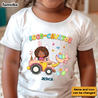 Personalized Easter Gift For Granddaughter Eggs-Cavator Kid T Shirt - Kid Hoodie - Kid Sweatshirt 31801 thumb 1
