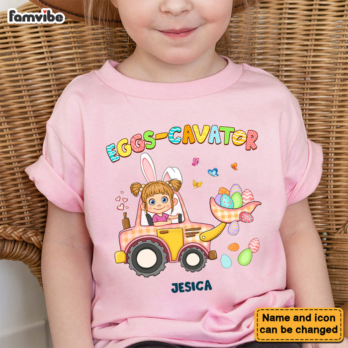 Personalized Easter Gift For Granddaughter Eggs-Cavator Kid T Shirt - Kid Hoodie - Kid Sweatshirt 31801 1