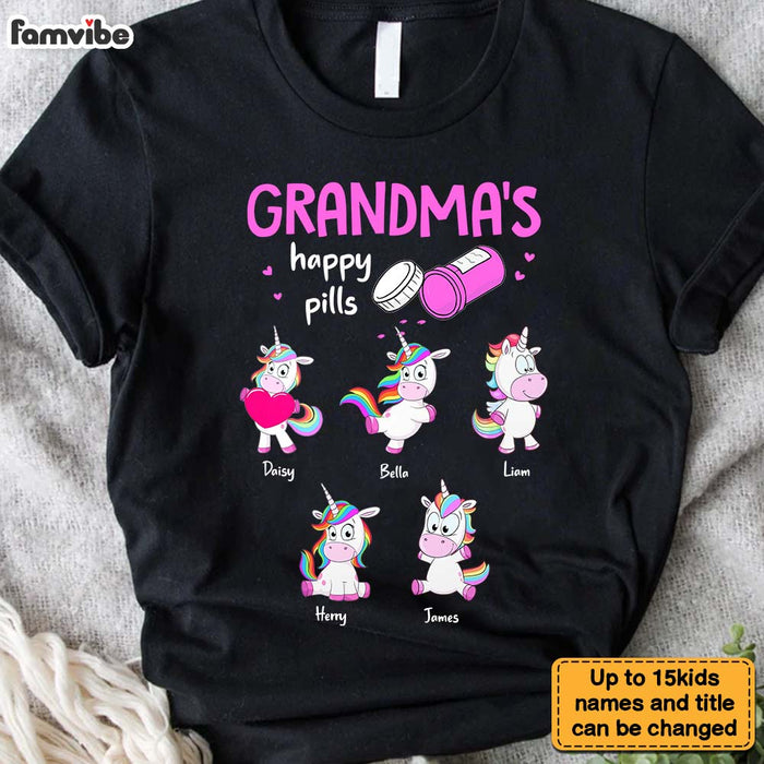 Personalized Grandma's Happy Pills Shirt - Hoodie - Sweatshirt 31803 1