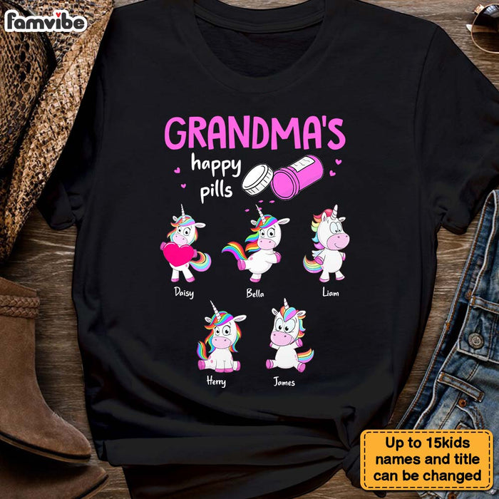 Personalized Grandma's Happy Pills Shirt - Hoodie - Sweatshirt 31803 1