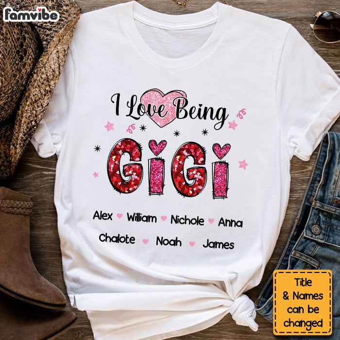 Personalized Gift For Grandma I Love Being Nana Shirt - Hoodie - Sweatshirt 31804 1