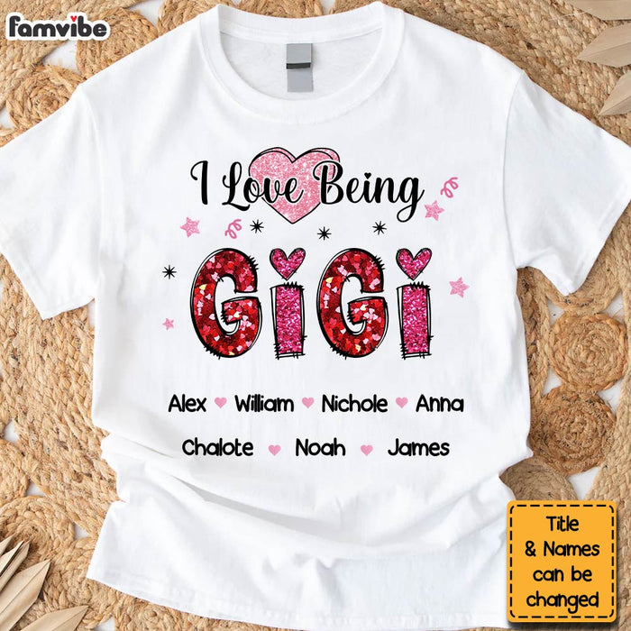 Personalized Gift For Grandma I Love Being Nana Shirt - Hoodie - Sweatshirt 31804 1