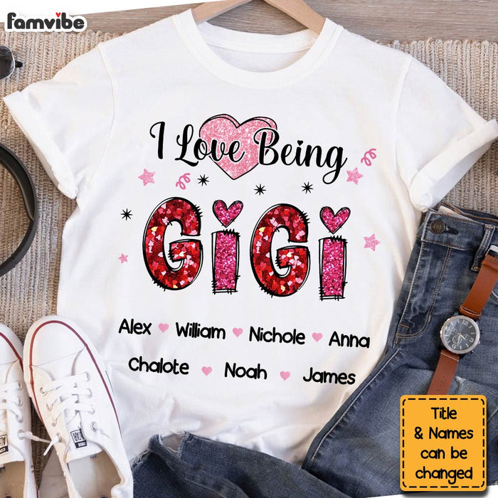 Personalized Gift For Grandma I Love Being Nana Shirt - Hoodie - Sweatshirt 31804 1